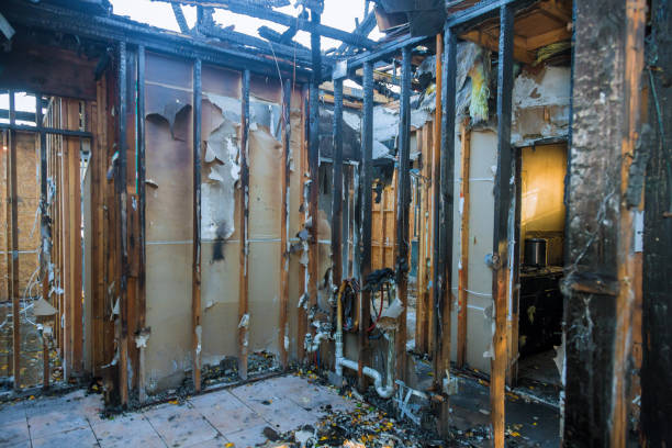 Professional Fire Damage Removal technician working in Waverly, OH